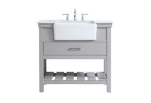 Elegant VF60136GR - 36 Inch Single Bathroom Vanity in Grey