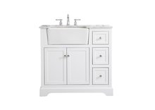 Elegant VF60236WH - 36 Inch Single Bathroom Vanity in White