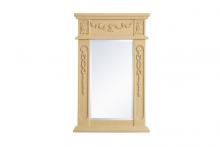 Elegant VM11828LT - Wood Frame Mirror 18 Inchx28 Inch in Light Antique Beige