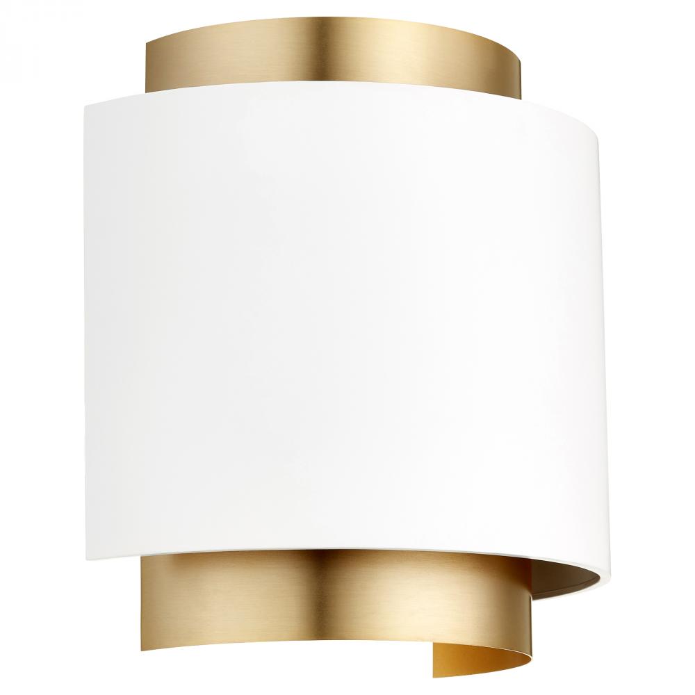 1/2 Drum Sconce - SW/AGB