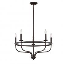 Savoy House Meridian M10087ORB - 5-Light Chandelier in Oil Rubbed Bronze