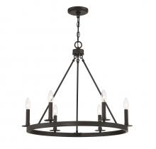 Savoy House Meridian M10093ORB - 6-Light Chandelier in Oil Rubbed Bronze