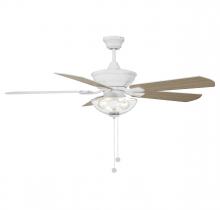 Savoy House Meridian M2026WHRV - 52" 2-Light Outdoor Ceiling Fan in White