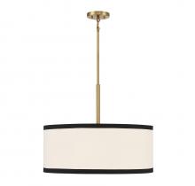 Savoy House Meridian M7015NB - 5-Light Pendant in Natural Brass