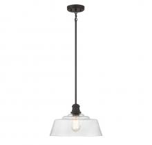 Savoy House Meridian M7023ORB - 1-Light Pendant in Oil Rubbed Bronze