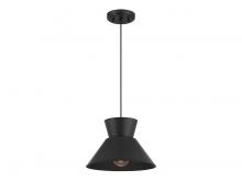 Savoy House Meridian M7049MBK - 1-Light Pendant in Matte Black