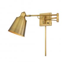 Savoy House Meridian M90047NB - 1-Light Adjustable Wall Sconce in Natural Brass