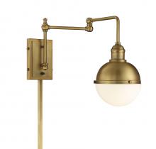 Savoy House Meridian M90052NB - 1-Light Adjustable Wall Sconce in Natural Brass