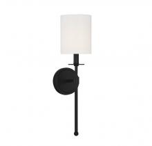 Savoy House Meridian M90057MBK - 1-Light Wall Sconce in Matte Black