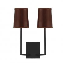 Savoy House Meridian M90061MBK - 2-Light Wall Sconce in Matte Black