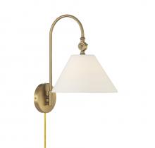 Savoy House Meridian M90085NB - 1-Light Wall Sconce in Natural Brass