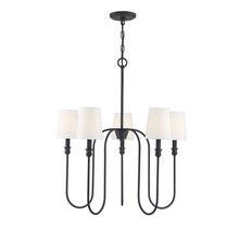 Savoy House Meridian M10077AI - 5-Light Chandelier in Aged Iron