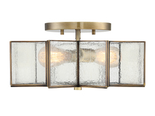 Savoy House Meridian M60004NB - 2-Light Ceiling Light in Natural Brass