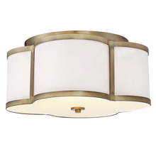 Savoy House Meridian M60020NB - 3-Light Ceiling Light in Natural Brass