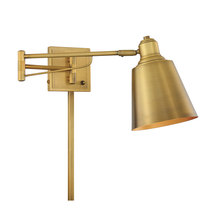 Savoy House Meridian M90047NB - 1-Light Adjustable Wall Sconce in Natural Brass