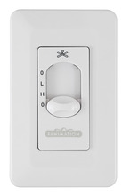Fanimation CW3WH - Two Speed Wall Control Non-Reversing - Fan Speed and Light - White