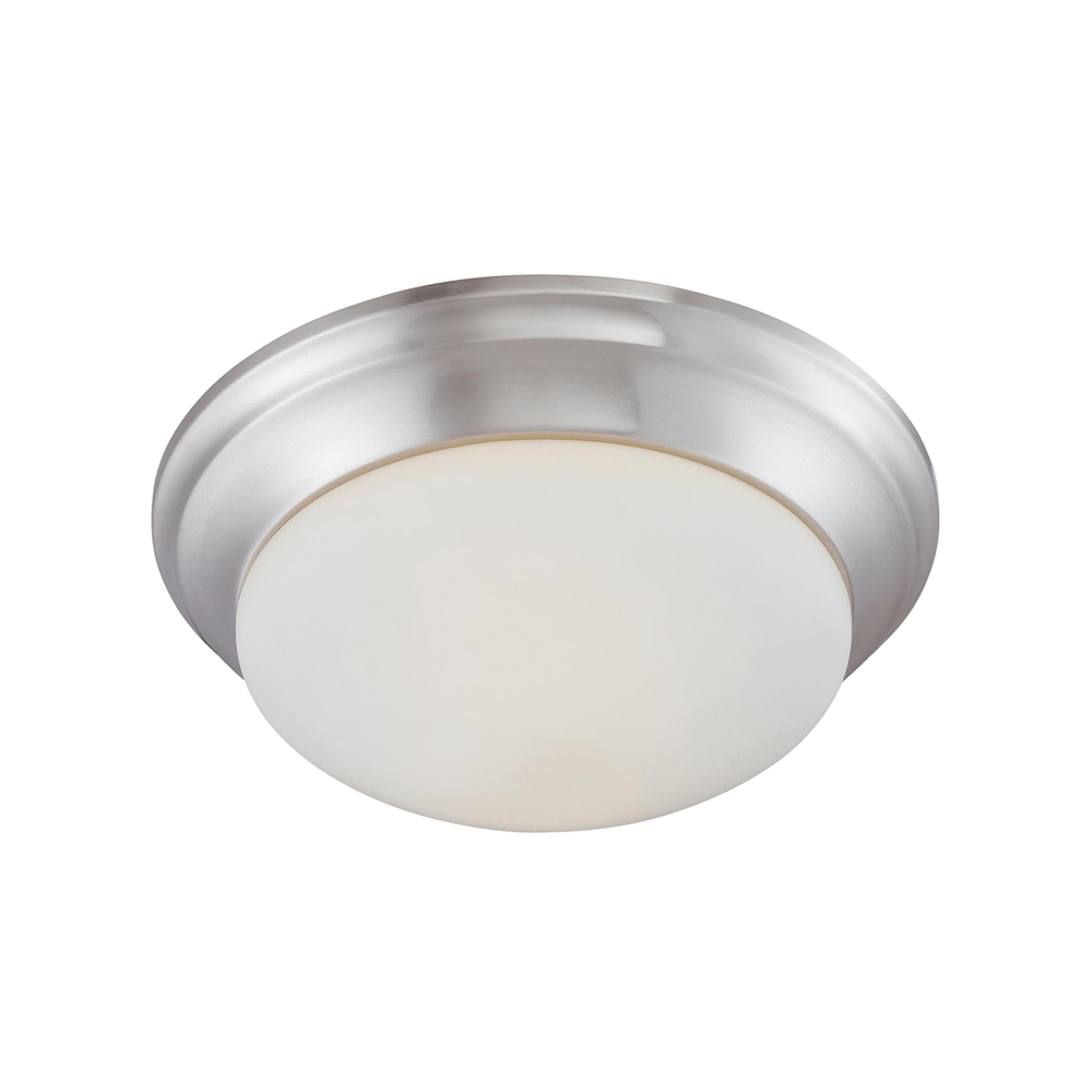 Thomas - Ceiling Essentials 15'' Wide 2-Light Flush Mount - Brushed Nickel