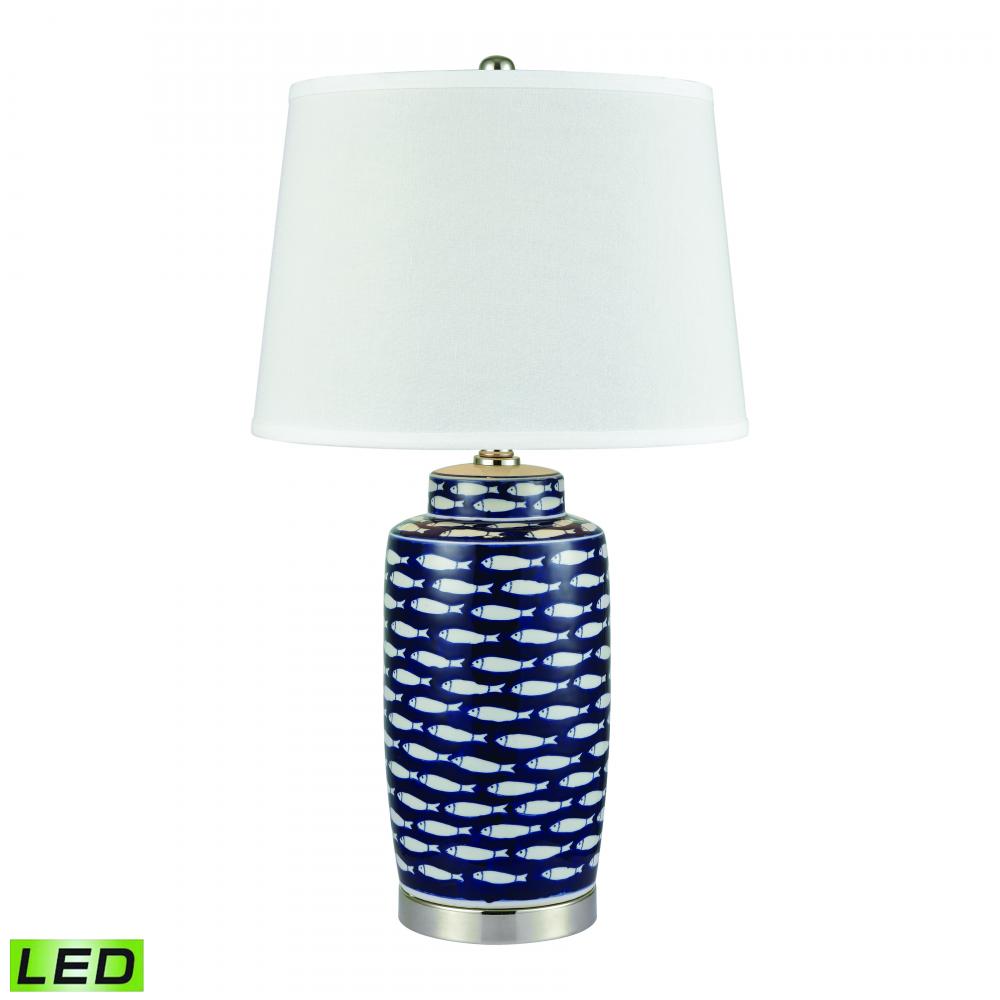 Azul Baru 27'' High 1-Light Table Lamp - Blue - Includes LED Bulb