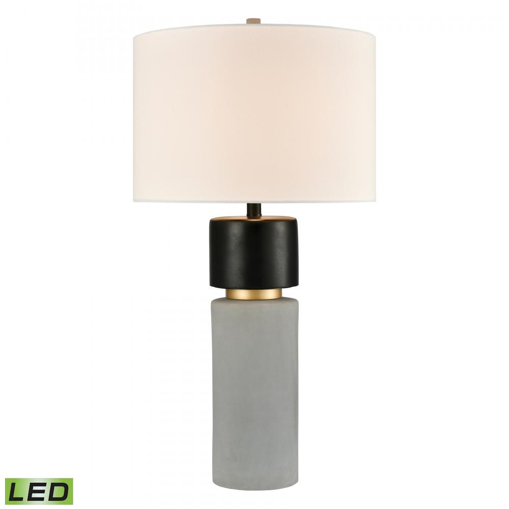 Notre Monde 32'' High 1-Light Table Lamp - Polished Concrete - Includes LED Bulb