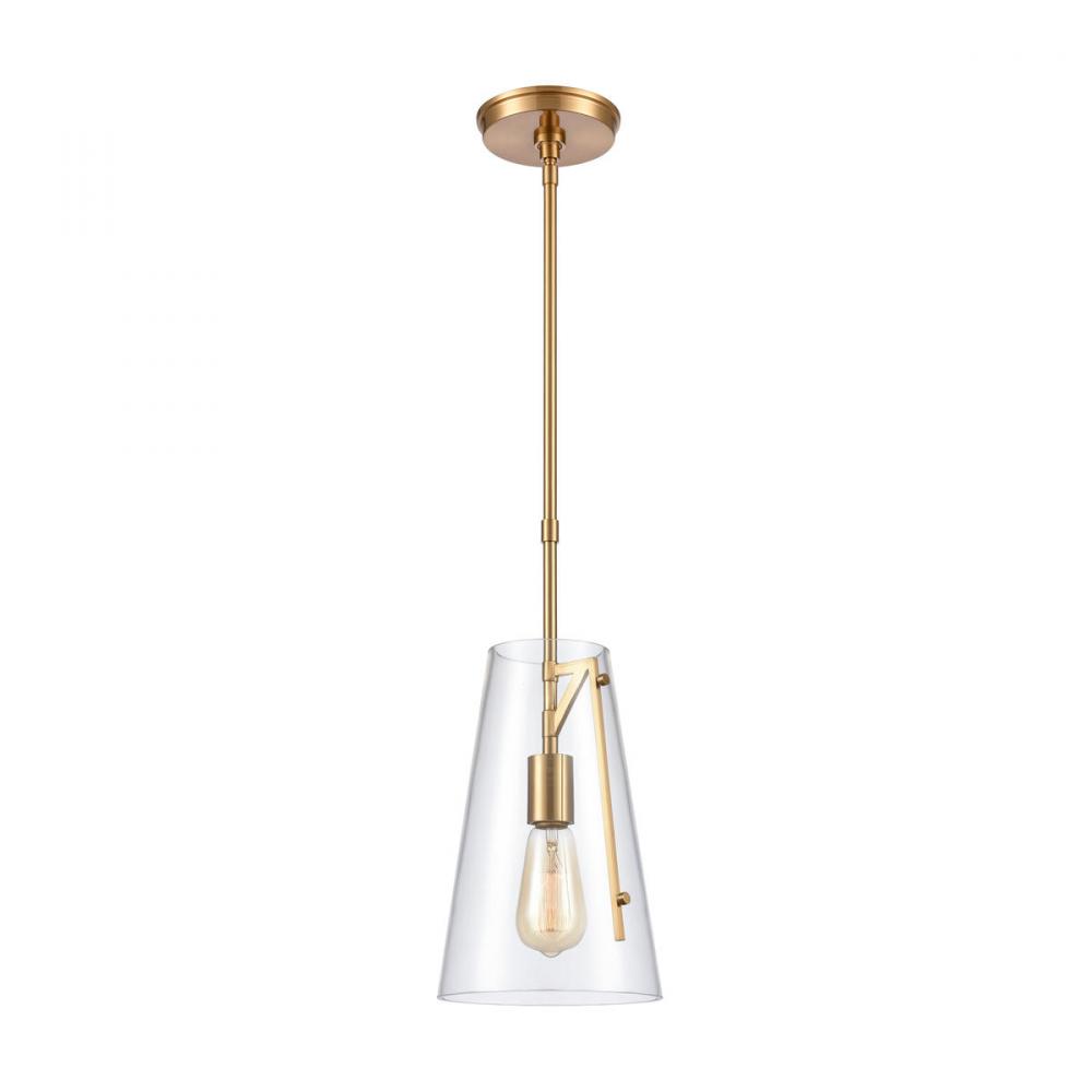 Trustle 7'' Wide 1-Light Mini Pendant - Satin Brass