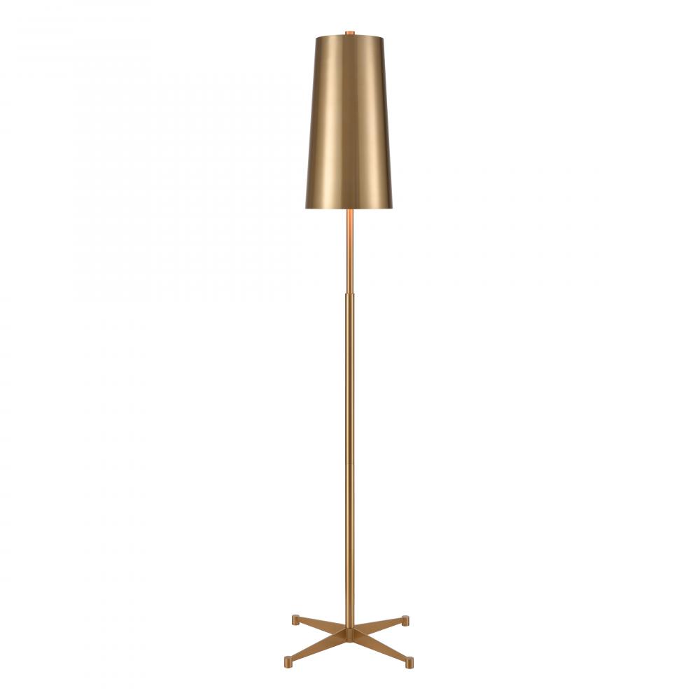 Matthias 65'' High 1-Light Floor Lamp - Aged Brass