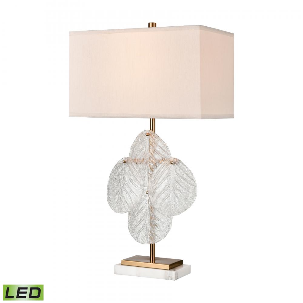 Glade 30'' High 1-Light Table Lamp - Satin Brass - Includes LED Bulb