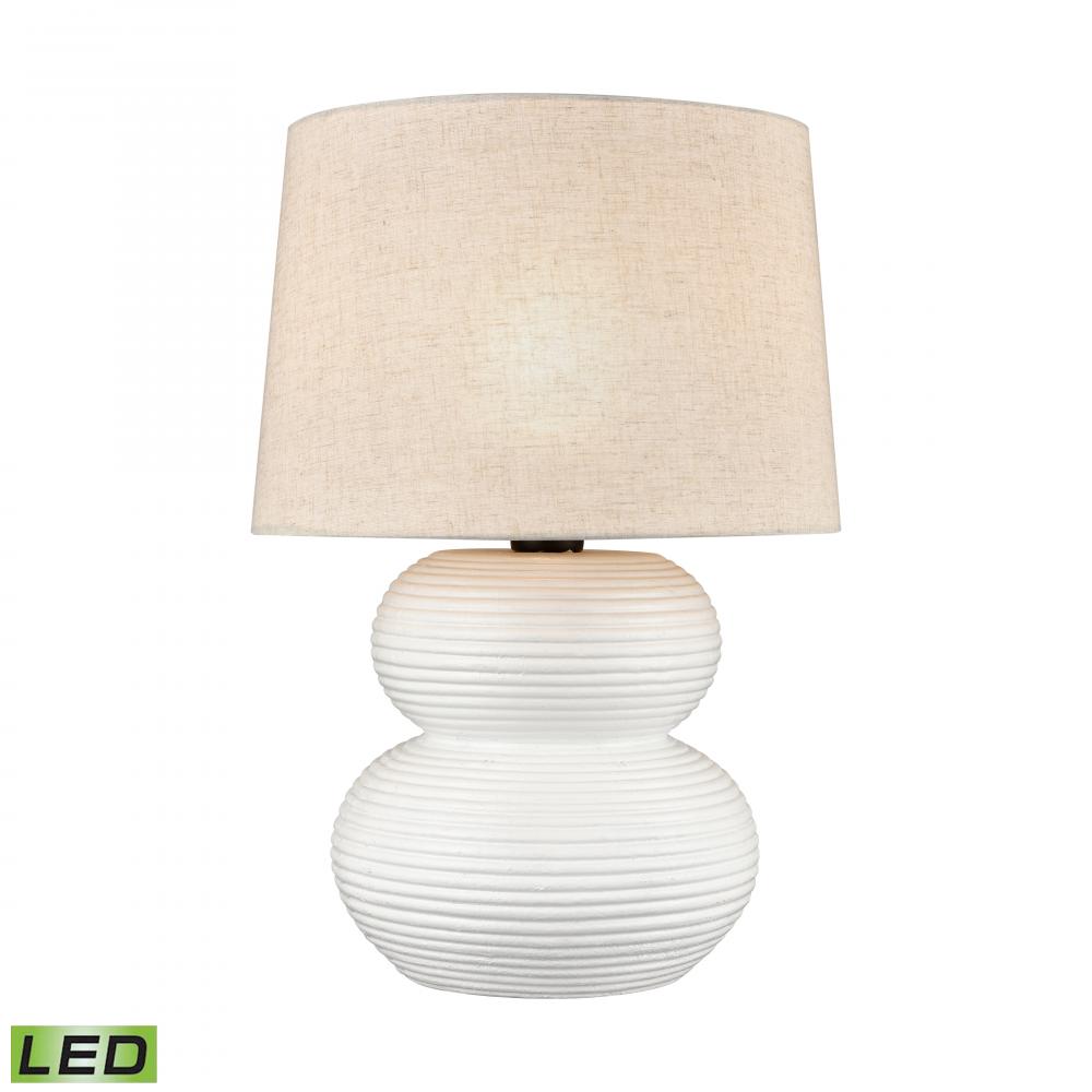 Phillipa 25'' High 1-Light Outdoor Table Lamp - Matte White - Includes LED Bulb
