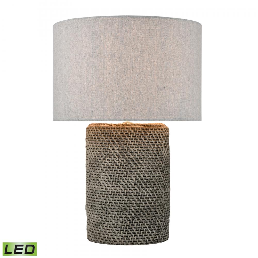 Wefen 24'' High 1-Light Table Lamp - Gray - Includes LED Bulb