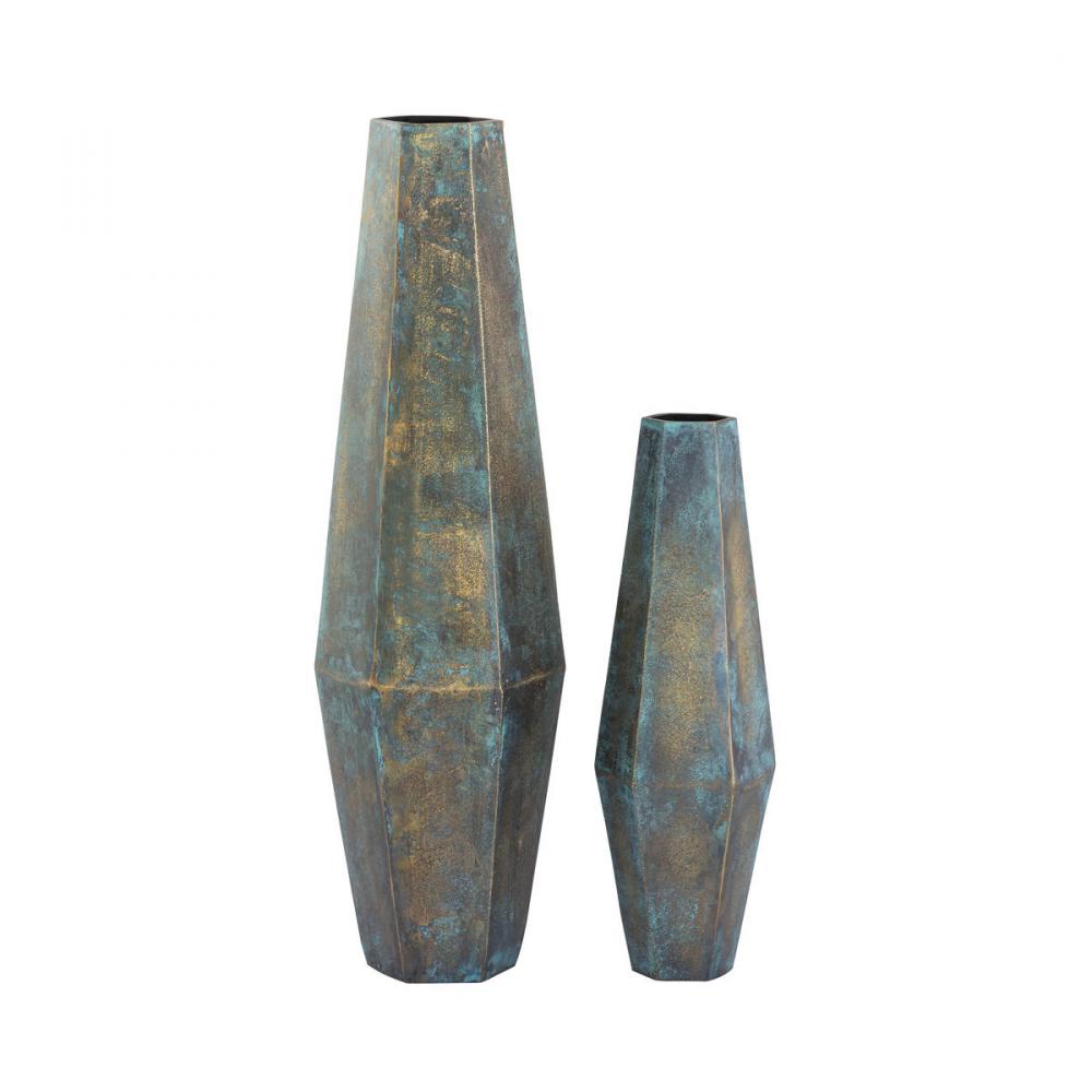 Erwin Vase - Set of 2 Oxidized Brass