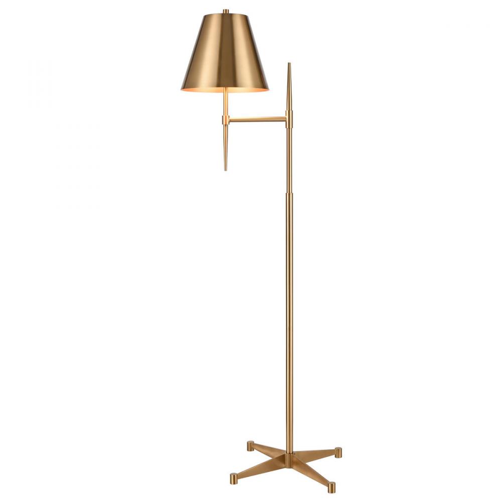 Otus 65'' High 1-Light Floor Lamp - Aged Brass