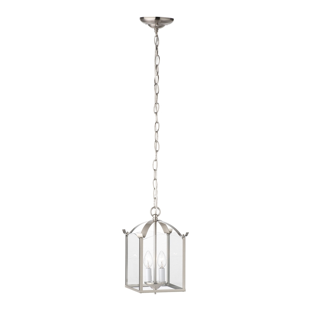 Thomas - Whitmore 7.25'' Wide 2-Light Chandelier - Brushed Nickel