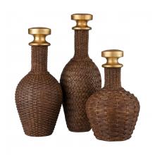 ELK Home S0037-11230/S3 - Duin Bottle - Set of 3 Brown